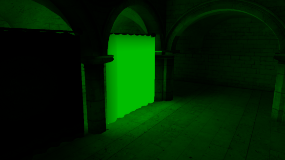 Self-emitting curtain